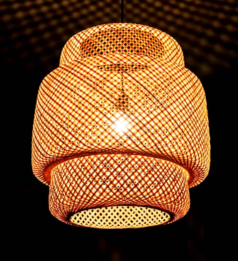 Natural Round Bamboo Pendant Lamp