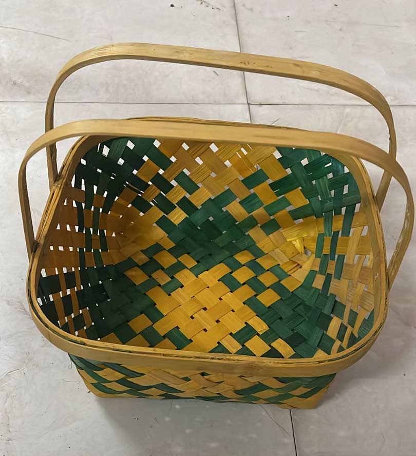 Coloured Plain Basket (8 by 8inch)